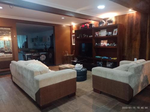 Ruang duduk di Pousada Morauer