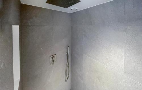 a shower in a bathroom with a ceiling at Pet Friendly Home In Ballum With Sauna in Ballum