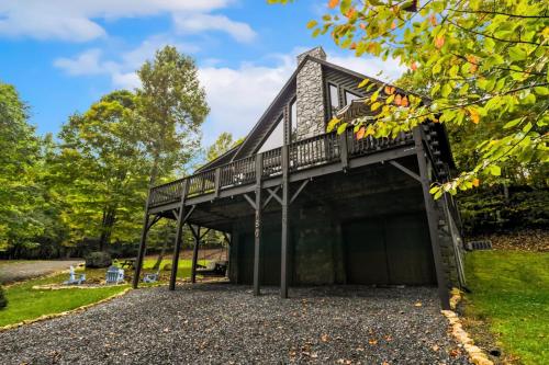 Zahrada ubytování Creekside Hideaway