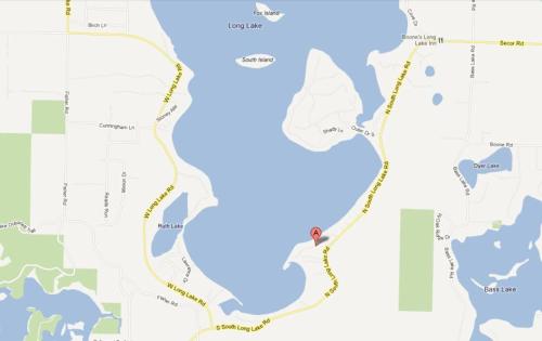 a map of the proposed route of the freeway at Bella Soleil in Traverse City