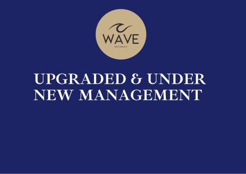 a logo for the upgraded and under new management at Wave retreat in General Luna