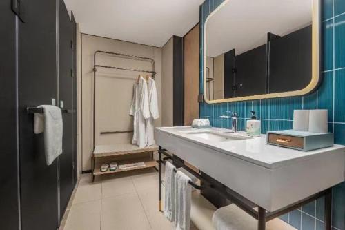 Kupatilo u objektu Echarm Hotel Changsha Electric Power Vocational and Technical College Hyde Park Branch