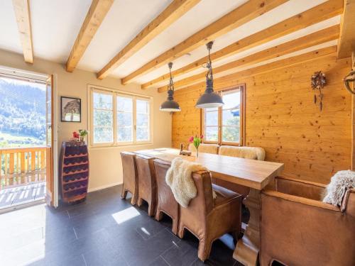 Χώρος καθιστικού στο Chalet in Fiesch near Aletsch Glacier