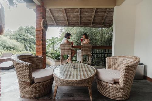 Балкон или терраса в The Iyang Ubud