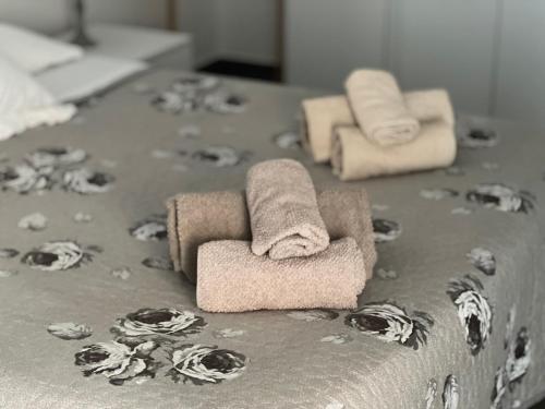 Ένα ή περισσότερα κρεβάτια σε δωμάτιο στο Casa vacanze La Dimora Allegra