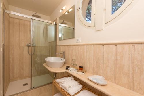 A bathroom at Hotel Villa Tiziana