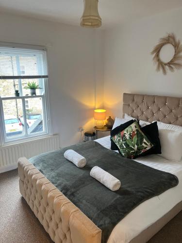 Katil atau katil-katil dalam bilik di Upstairs Flat Bishop Auckland