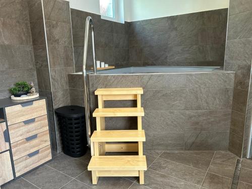 Koupelna v ubytování Hotel Arkáda