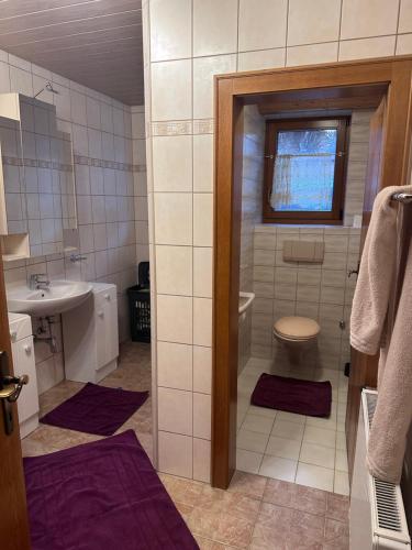 Koupelna v ubytování Ferienwohnung Eisendle