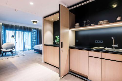 Cuisine ou kitchenette dans l'établissement Radisson Blu Hotel, Mannheim