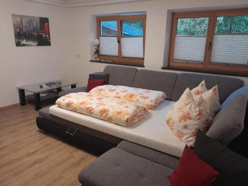 Postel nebo postele na pokoji v ubytování Appartement Mayr