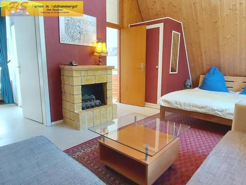 Postel nebo postele na pokoji v ubytování Haus André