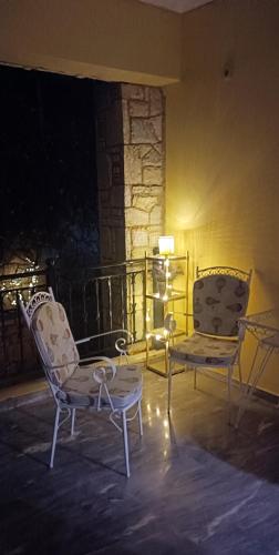 Χώρος καθιστικού στο AEOLOS SeaSide Home