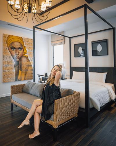 Yao Bada Badoo Boutique Resortにあるベッド