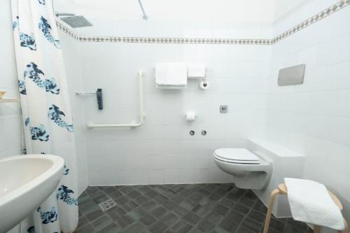 Koupelna v ubytování Hotel Berta