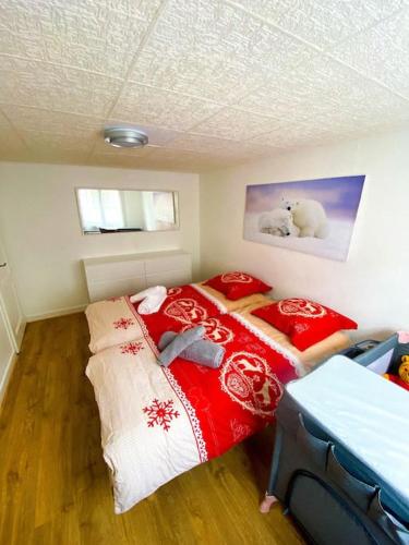 Postel nebo postele na pokoji v ubytování Appartement typique avec Carnotzet