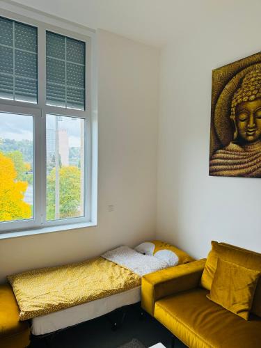 Гостиная зона в Luxuswohnung im Stadtzentrum