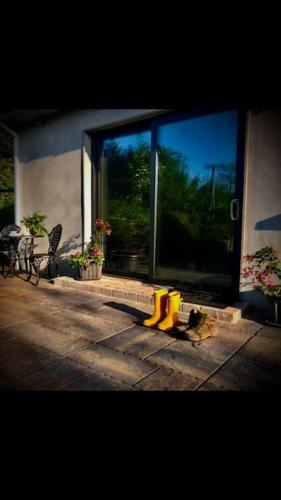 Zahrada ubytování Peaceful, relaxing and warm 2-bedroom, sleeps 4, self-catering Galtee Mountain Lodge - for Mitchelstown, Cahir, Cashel and Cork, 1hr drive from 4 cities