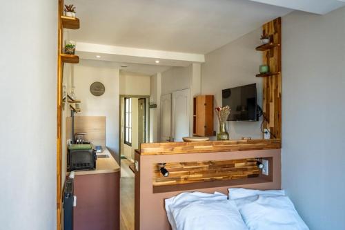 Postel nebo postele na pokoji v ubytování Studio - Saint-Valery