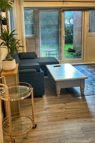 Posezení v ubytování 2 bed room , ensuite Flat close to Heathrow, Windsor , Langley