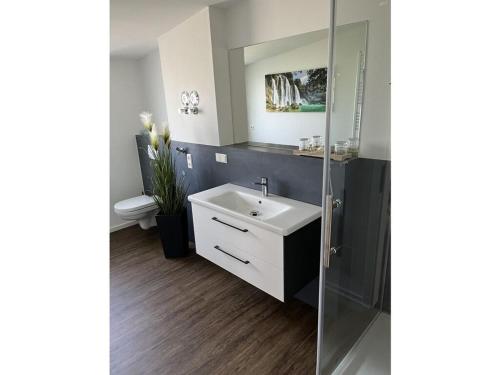 Ένα μπάνιο στο Amselnest Comfortable holiday residence