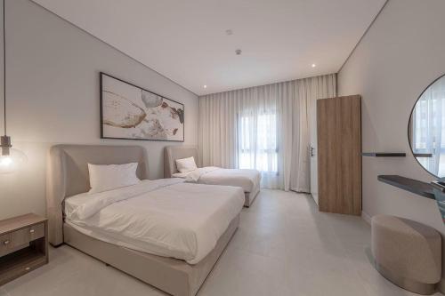 Postel nebo postele na pokoji v ubytování Mabaat-Executive 3BR-Hittin - 567