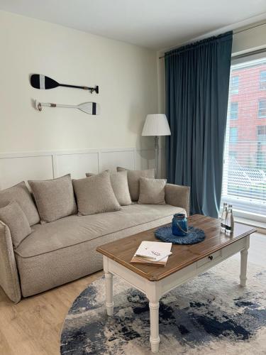 Et opholdsområde på LTS RENT Luxury&Comfortable Blue Residence Angielska Grobla