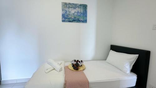 Cyberjaya Eclipse Residence Fully Air-Con Suite, Our Prince's Palaceにあるベッド