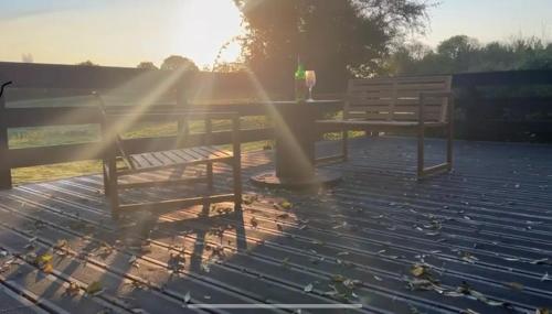 Amanecer o atardecer desde el camping o alrededores
