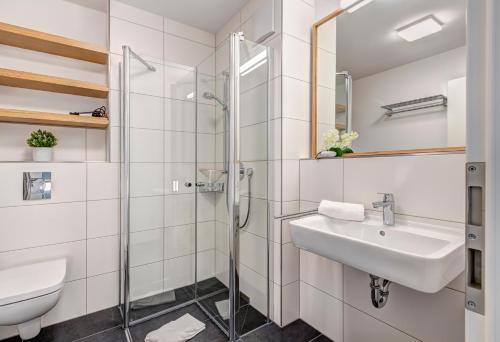 Phòng tắm tại Ferienhaus "Ankersteed"