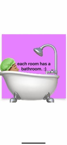 a picture of a bath tub with a person in it at Sobe sa sopstvenim KUPATILOM Private rooms bathroom In CENTER in Novi Sad