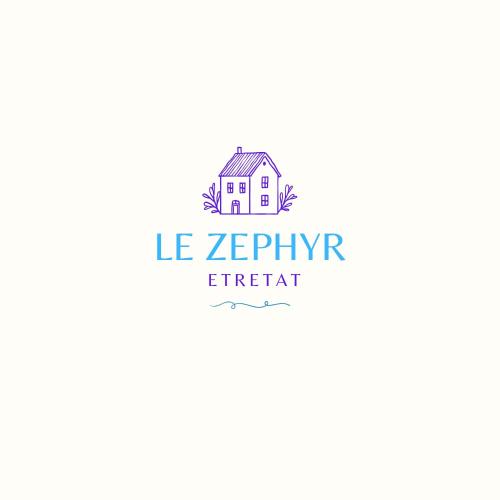 un logo de bâtiment avec le logo du titre d’un magasin d’amélioration des logements dans l'établissement LE ZEPHYR maison de pecheur Etretat, à Étretat