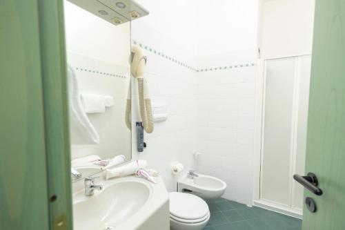 Koupelna v ubytování Hotel Berta