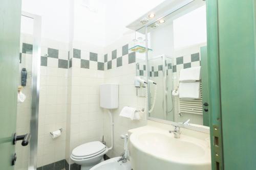 Koupelna v ubytování Hotel Berta