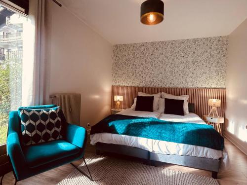 Appartement style chalet avec grande terrasse et parking prive