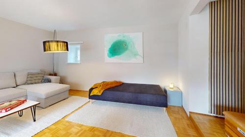 Posezení v ubytování HEIMATEL - Ferienwohnung Frauentor