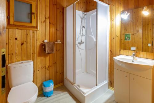 Koupelna v ubytování Las Casas de la Vega