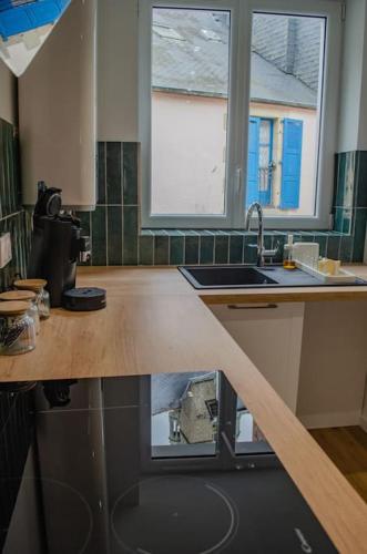 Kuchyň nebo kuchyňský kout v ubytování Le Logis Des Remparts Appartement neuf