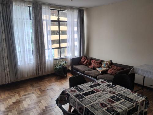 Posezení v ubytování Habitación en departamento céntrico de Valparaíso