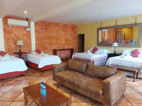 Χώρος καθιστικού στο Casa Mia Hotel