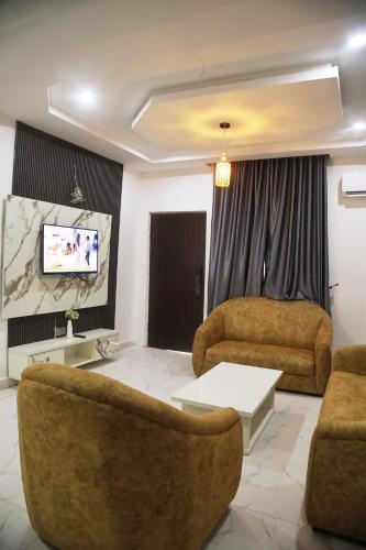 Zona de estar de Glitters Apartment