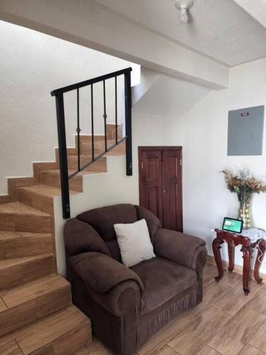 Posezení v ubytování Acogedora casita
