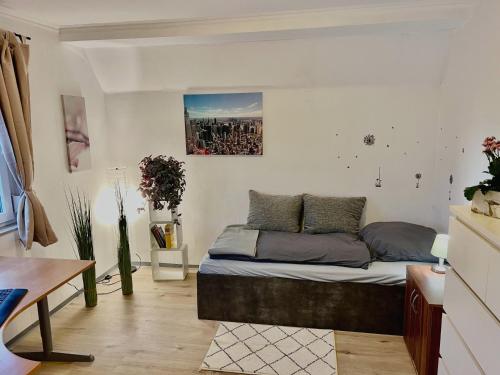 Χώρος καθιστικού στο Ferienwohnung SilentSun am See