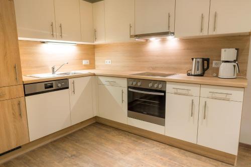 Η κουζίνα ή μικρή κουζίνα στο Brunner Apartments