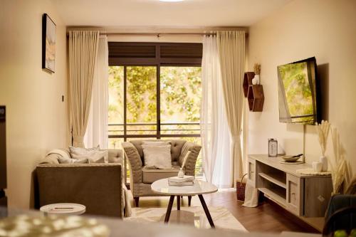 Χώρος καθιστικού στο Chill, Relax & Revitalize Gateway in Sand Grains Residences A01