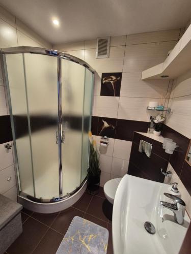 Kúpeľňa v ubytovaní Górski Apartament