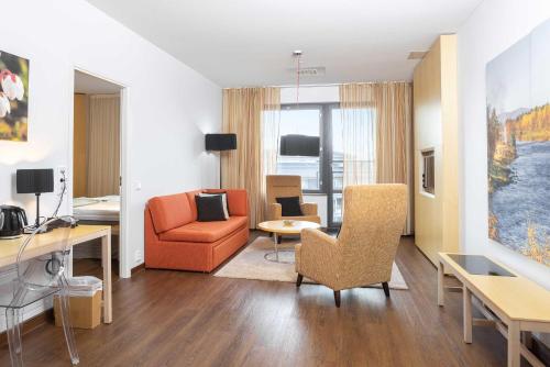 TV a/nebo společenská místnost v ubytování Hotel Levi Panorama