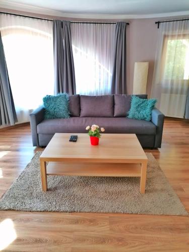 Χώρος καθιστικού στο Pannonia Apartman