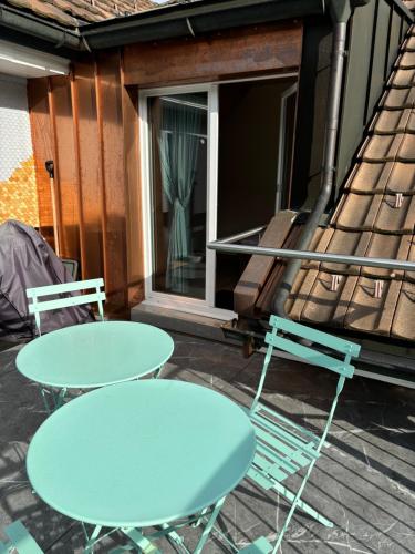 Dachwohnung Zentrum Unterwasserにあるシーティングエリア