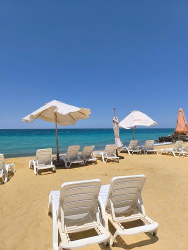 Terracotta studio with amazing beach and sea view